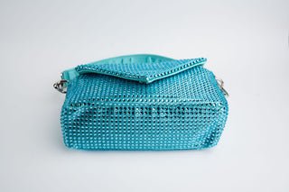 Aqua Trixie Hot Fix Shoulder Handbag