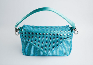 Aqua Trixie Hot Fix Shoulder Handbag
