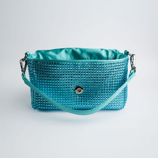 Aqua Trixie Hot Fix Shoulder Handbag
