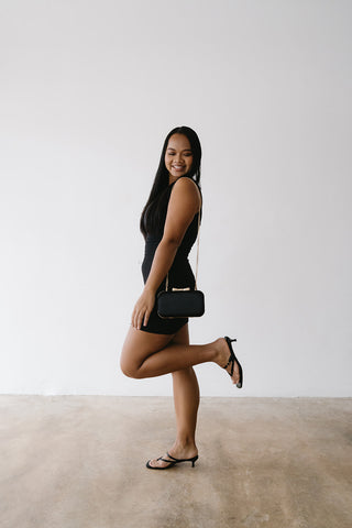 Black Charlotte Clutch Handbag