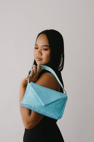 Aqua Hot Fix Shoulder Handbag Trixie