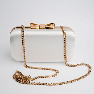 White Charlotte Clutch Handbag