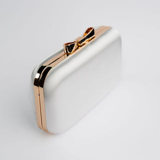 White Charlotte Clutch Handbag