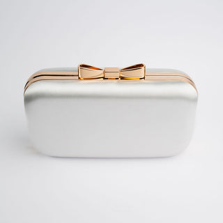 White Charlotte Clutch Handbag