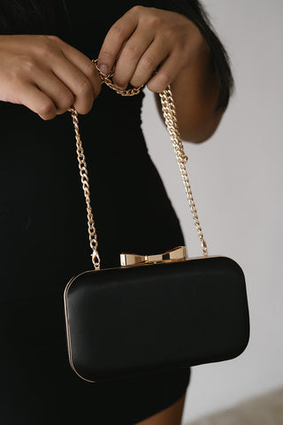Black Charlotte Clutch Handbag