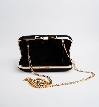 Black Charlotte Clutch Handbag