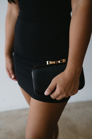 Black Charlotte Clutch Handbag